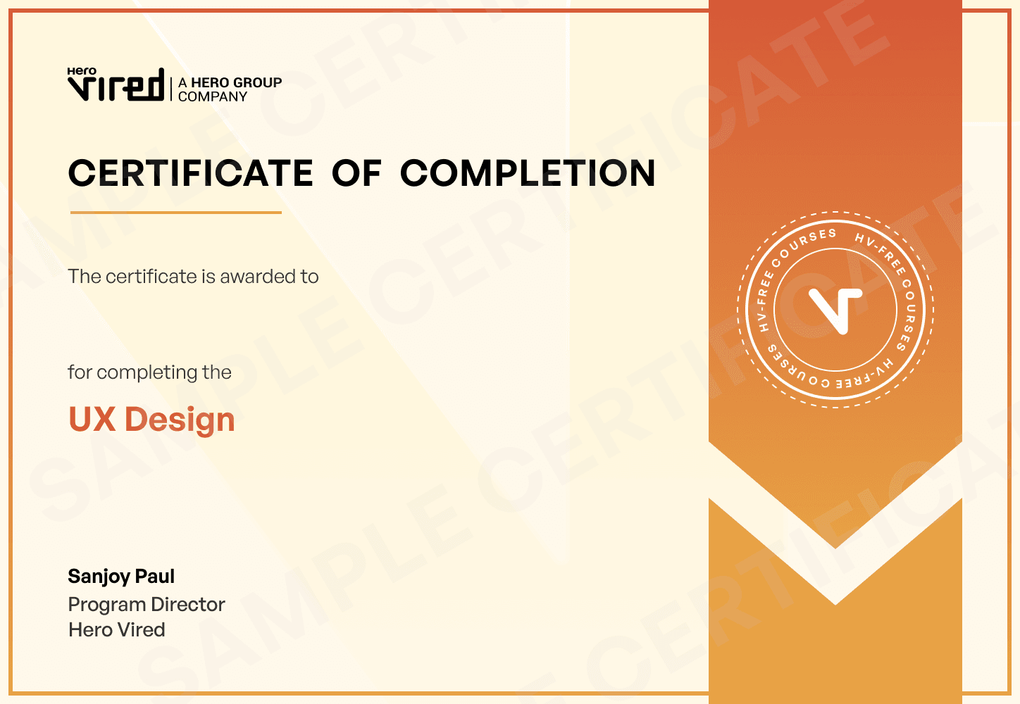Hero Vired Certificate