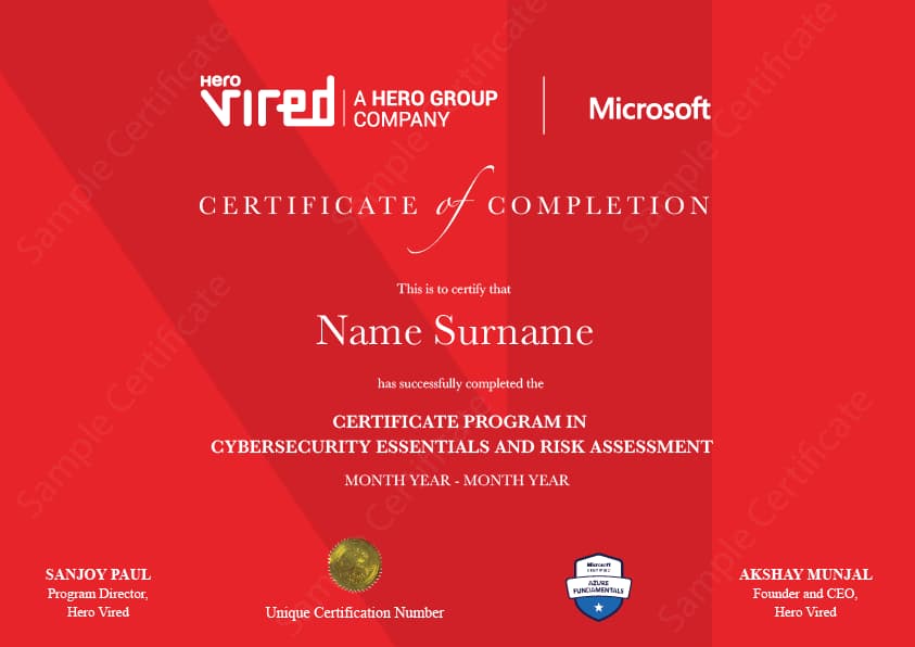 Hero Vired Certificate