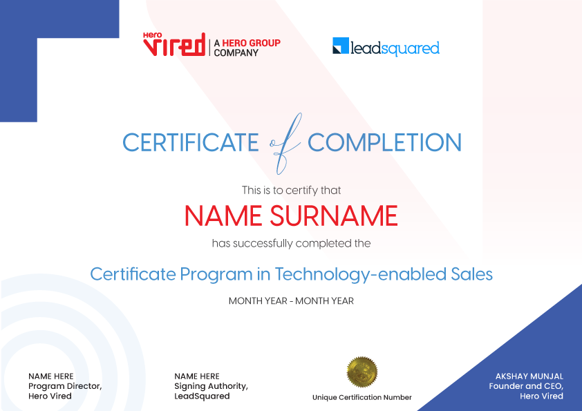 Hero Vired Certificate